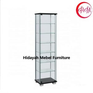 Lemari Kaca / Lemari Etalase 6 Susun Graver HM LH 6406 H Bandung